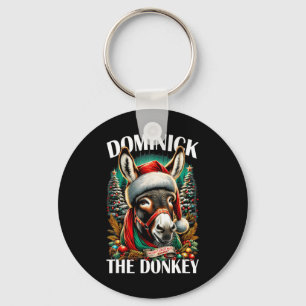 Dominick The Donkey Funny Christmas Italian Christ Keychain