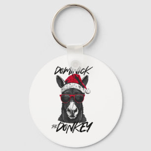 Dominick The Donkey Funny Christmas Italian Christ Keychain