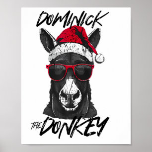 Dominick The Donkey Funny Christmas Italian Christ Poster