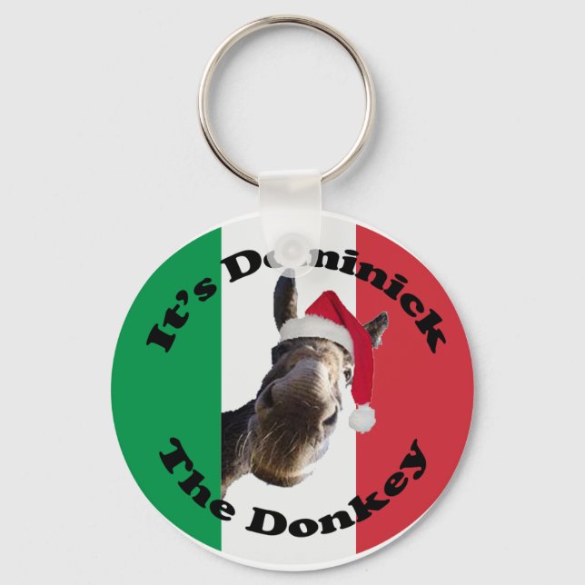 dominick the donkey keychain (Front)