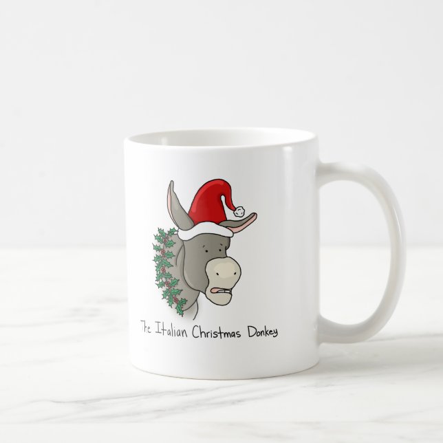 Dominick the Italian Christmas Donkey Coffee Mug (Right)