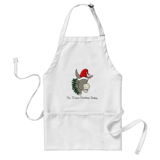 Dominick the Italian Christmas Donkey Standard Apron (Front)