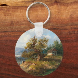 Dominik Schufried A Mountainous Landscape with... Keychain
