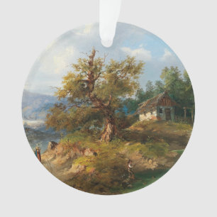 Dominik Schufried A Mountainous Landscape with... Ornament