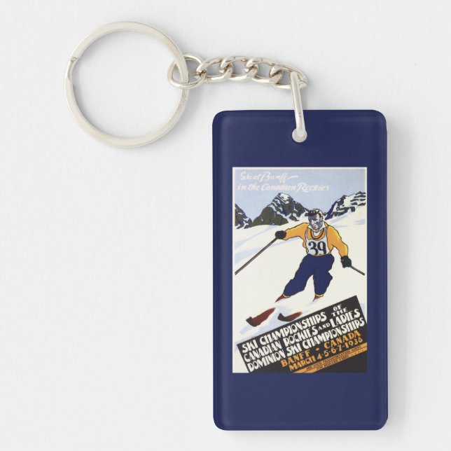 Dominion Ski Championship Poster Keychain (Front)