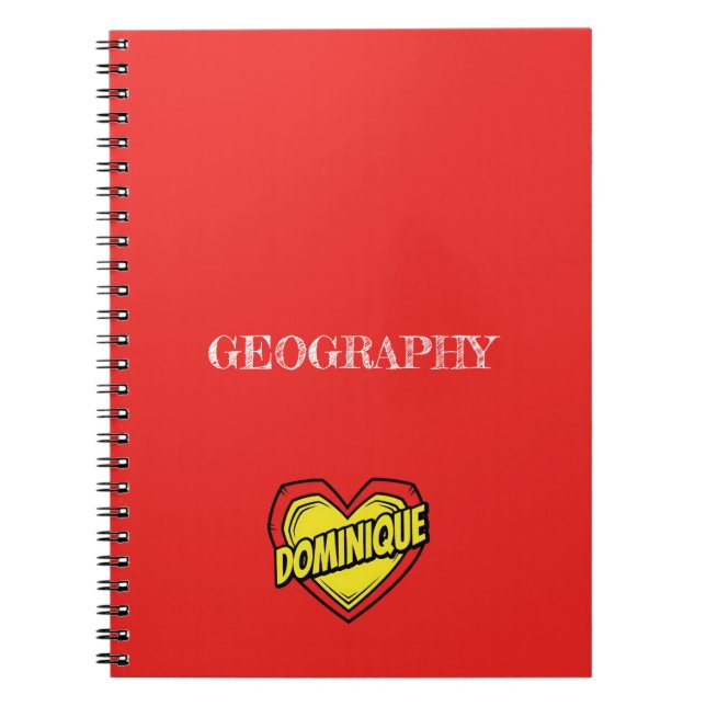Dominique rED Notebook (Front)