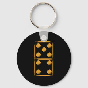 Domino 9 Dominoes Tiles Puzzler Game Gift Keychain
