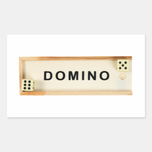 Domino box sticker