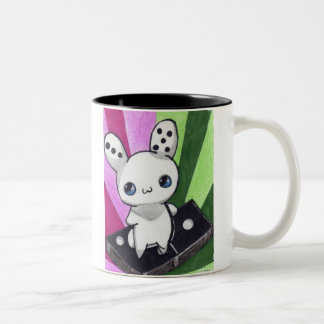 Domino Bunny Two-Tone Coffee Mug