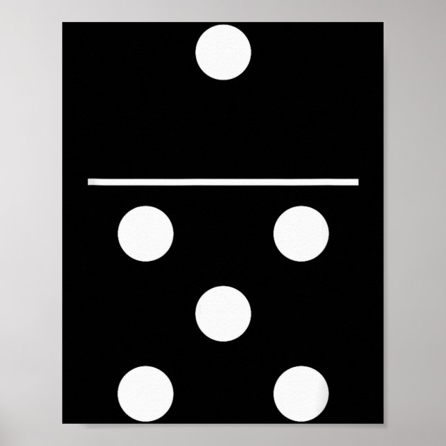 Domino Game 5 1 Funny Halloween Group Costume Shir Poster (Front)