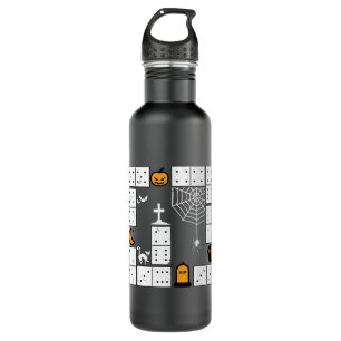 Domino Halloween Dominoes Trick Or Treat Dominos G 710 Ml Water Bottle
