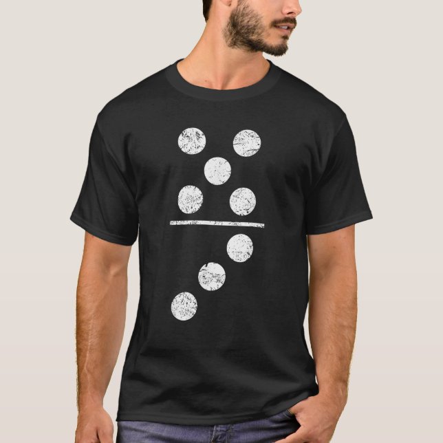 Domino Jeu TShirt Tile Pièces Groupe tendance (Devant)
