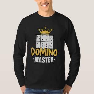 Domino Master Dominoes Tile Game Dominos Game Domi T-Shirt