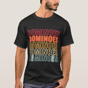 Domino Player for kids Dominoes Tiles women men re T-Shirt
