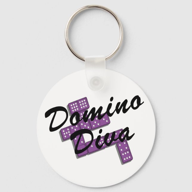 Domino T-shirts and Gifts. Keychain (Front)