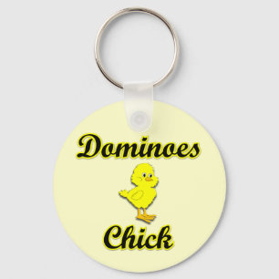 Dominoes Chick Keychain