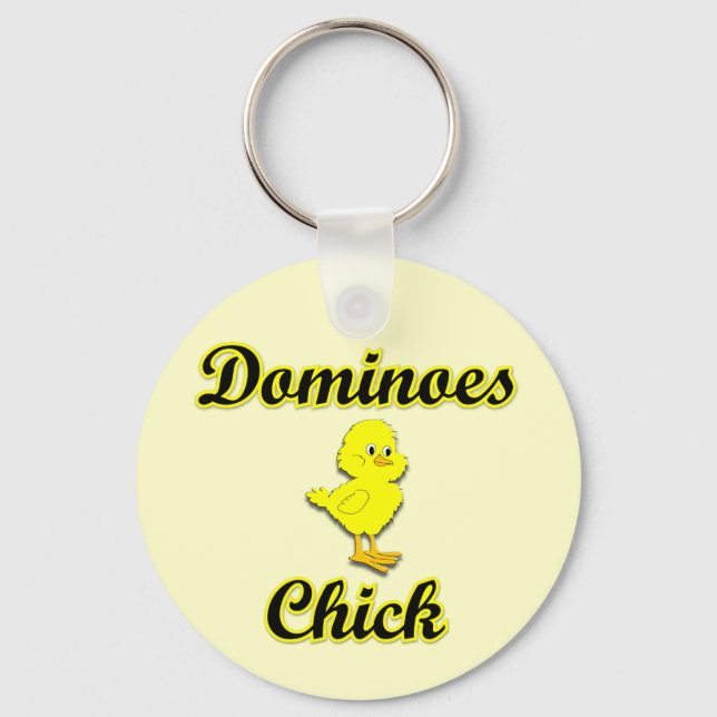 Dominoes Chick Keychain (Front)