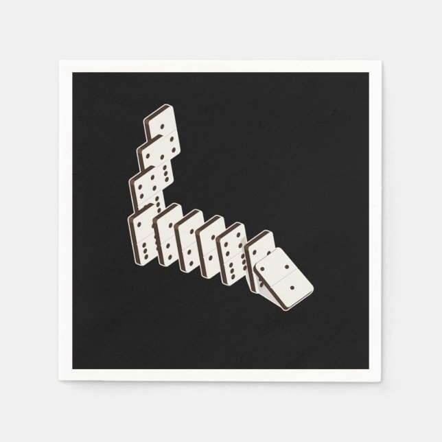 Dominoes Dominoe Game Game Night Napkin (Front)