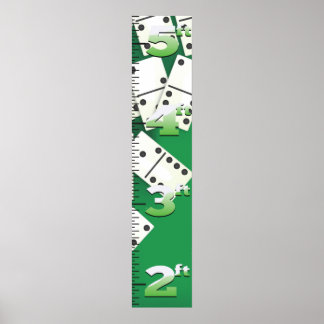 Dominoes Growth Chart. Poster