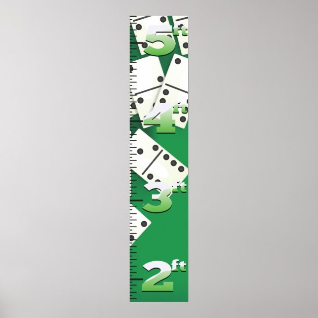 Dominoes  Growth Chart. Poster (Front)