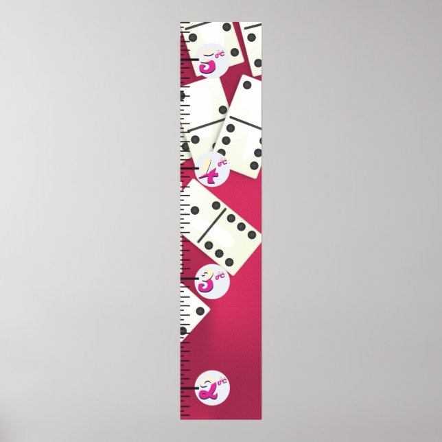 Dominoes  Growth Chart. Poster (Front)