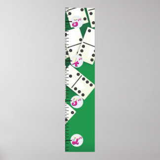 Dominoes Growth Chart. Poster