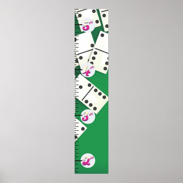 Dominoes  Growth Chart. Poster (Front)