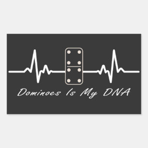 Dominoes Is My DNA Board Games Domino Player Sticker