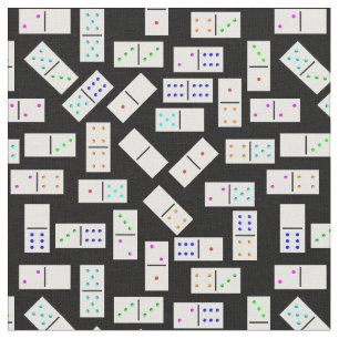 Dominoes pattern on any colour background fabric
