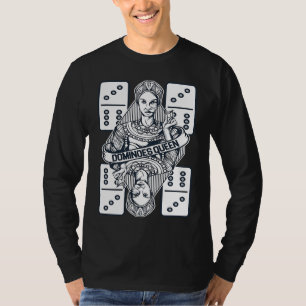 Dominoes Queen Domino Effect Dominoes Player Gamer T-Shirt