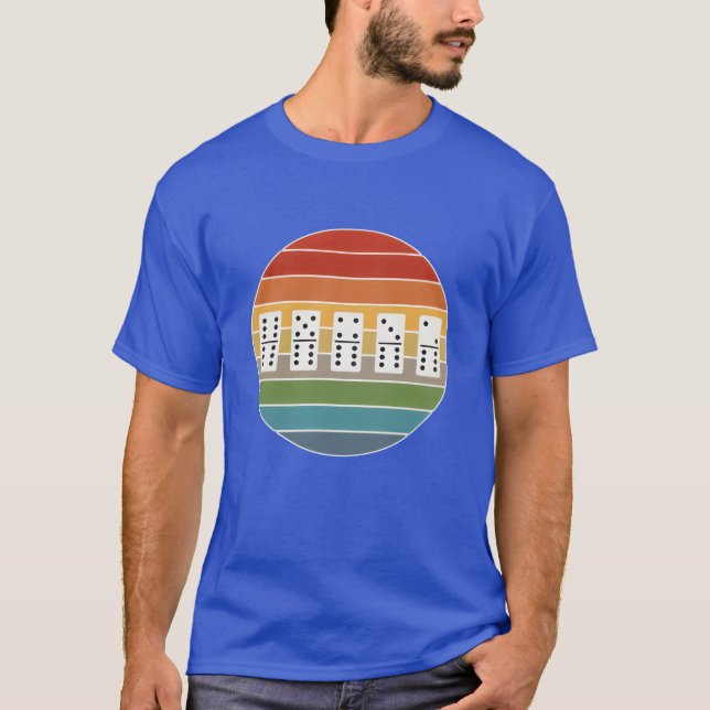 Dominoes Retro Game Game Night gift T-Shirt (Front)