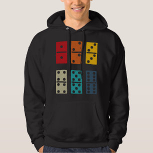 Dominoes tiles retro cool colours dominoes player  hoodie