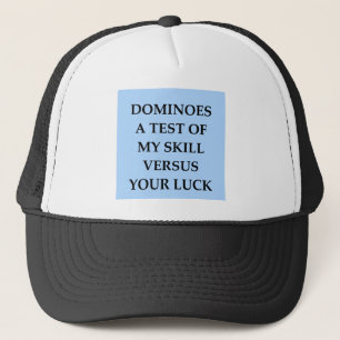 dominoes trucker hat