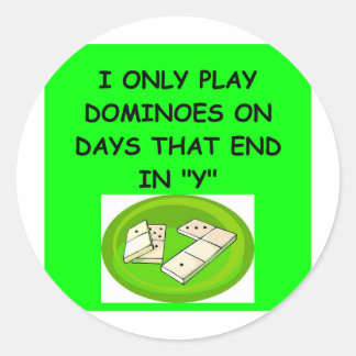 DOMINOESgifts t-shirts Classic Round Sticker