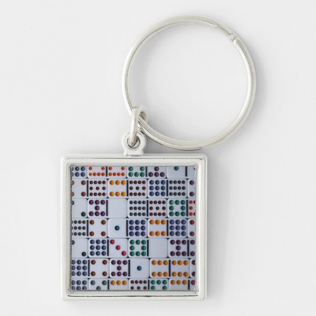 Dominos Numbers Game Keychain (Front)