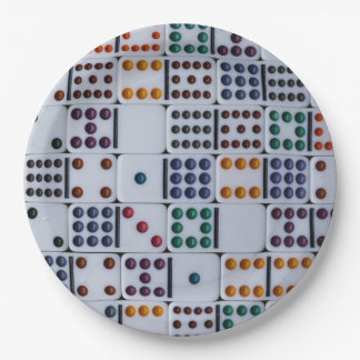 Dominos Numbers Game Paper Plate
