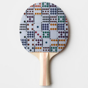Dominos Numbers Game Ping Pong Paddle