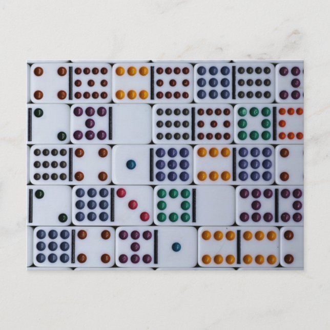Dominos Numbers Game Postcard (Front)