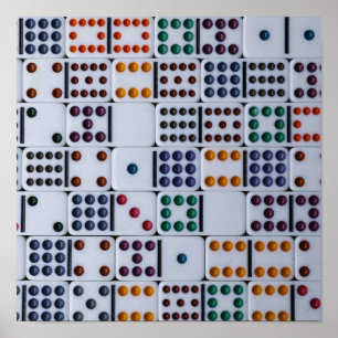 Dominos Numbers Game Poster