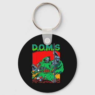 Doms Funny Muscle Gym Weightlifting Bodybuilding F Keychain