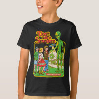 Don't Talk To Strangers Alien Ufo Retro Funny 