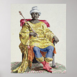 Don Alvares, King of the Congo, from 'Receuil des Poster