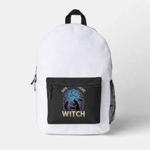 Don Be Basic Witch Halloween Cauldron Black Cats Printed Backpack