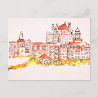 Don Cesar Beach resort watercolor postcard