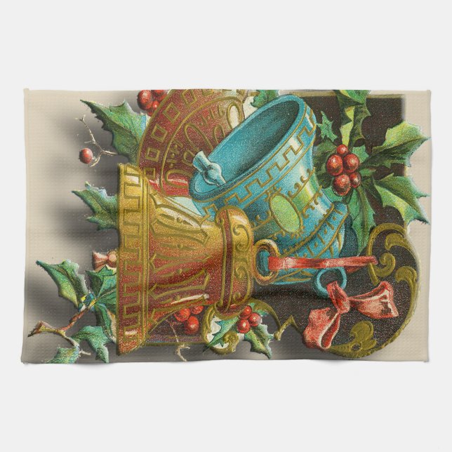 Don de serviette de thé de Noël (Horizontal)