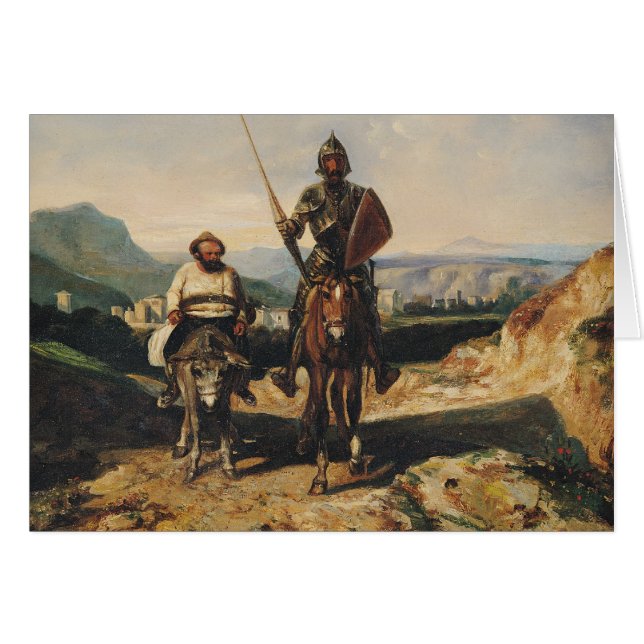 Don don Quichotte et Sancho (Devant horizontal)