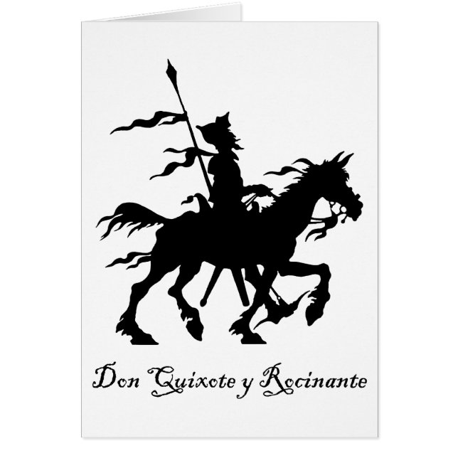 Don don Quichotte y Rocinante (Devant)