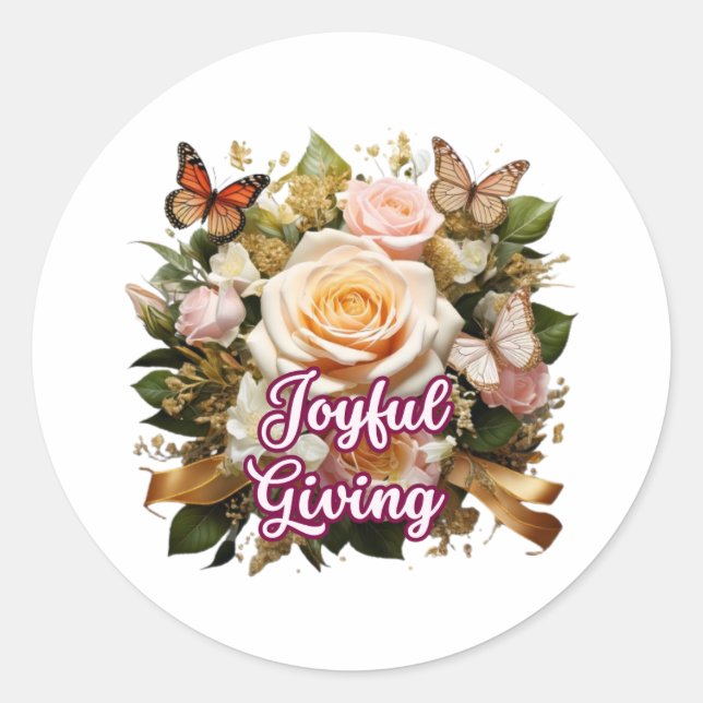 Don joyeux — Autocollant d'inspiration pour la gen (Devant)