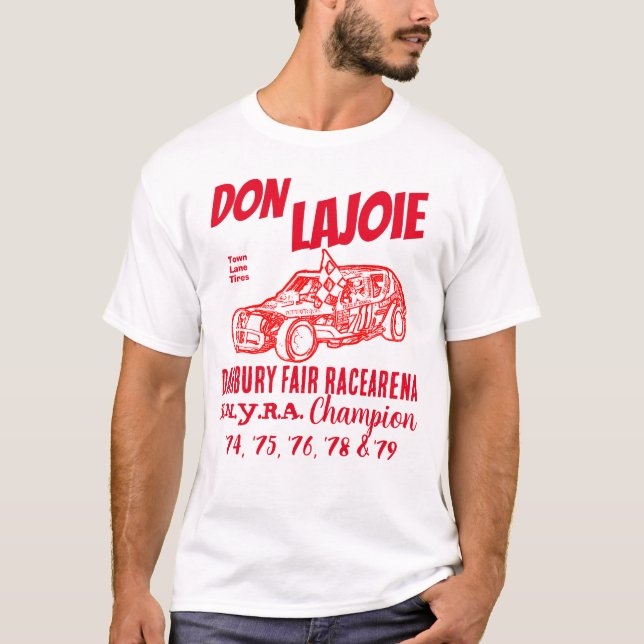 Don LaJoie 2-Sided Tee Danbury Racearena Champion! (Front)