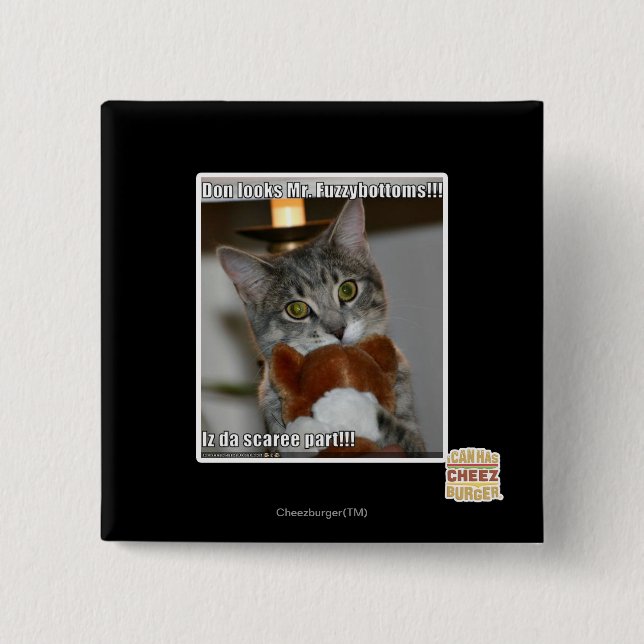 Don looks 2 inch square button (Front)
